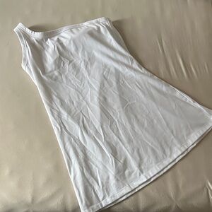 all in motion White One-Shoulder athletic dress
